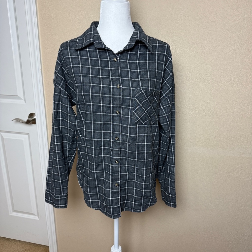 Brandy Melville Oversized Button Down Flannel